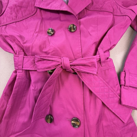 London Fog Women's Pink Trench Coat - Picture 3 of 13